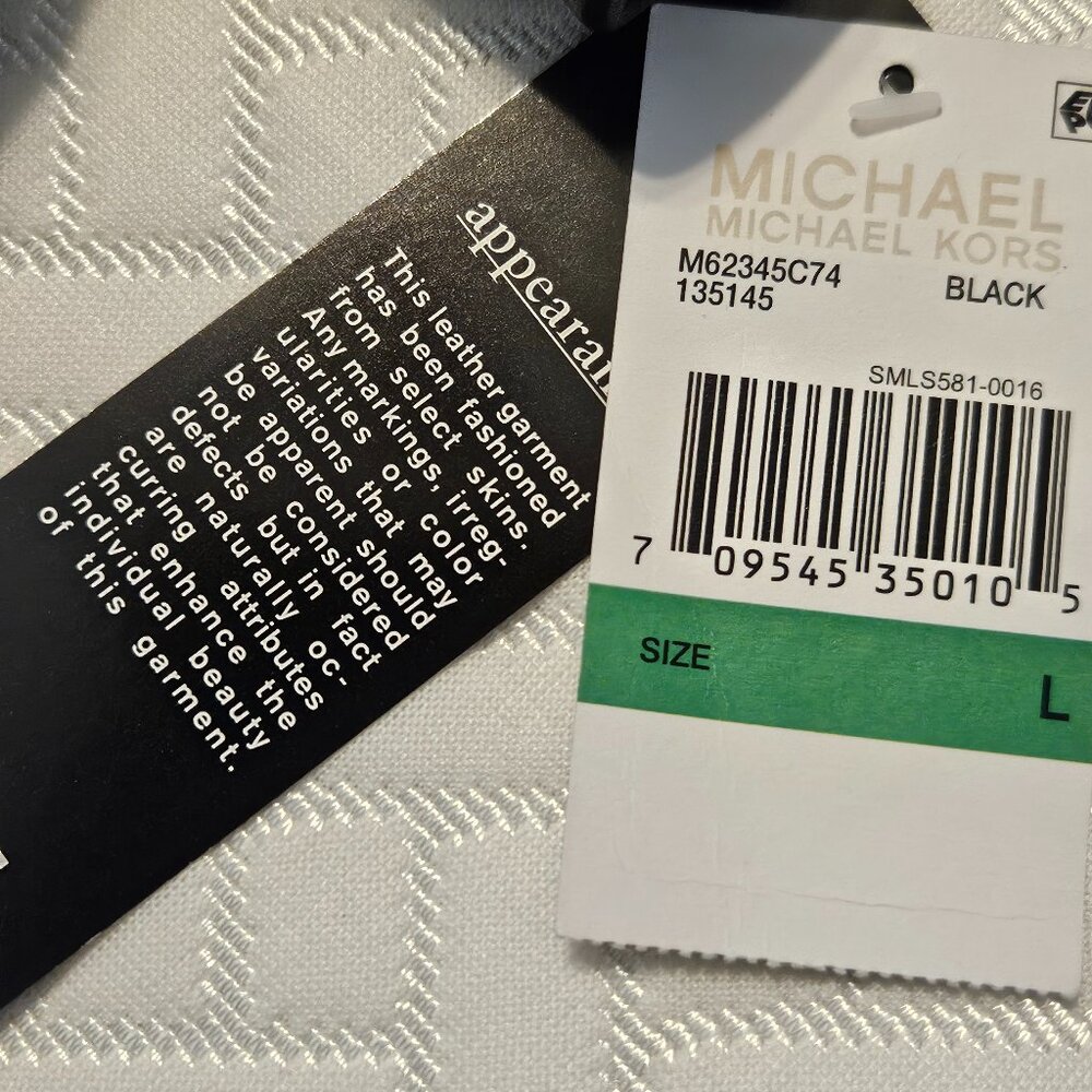 MICHAEL Michael Kors Black Leather Jacket - Picture 6 of 14
